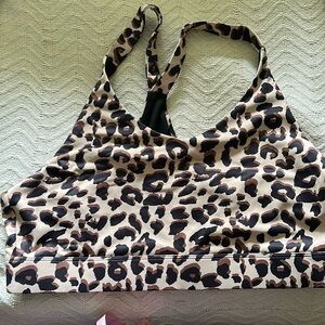 Free People Leopard Print Sports Bra